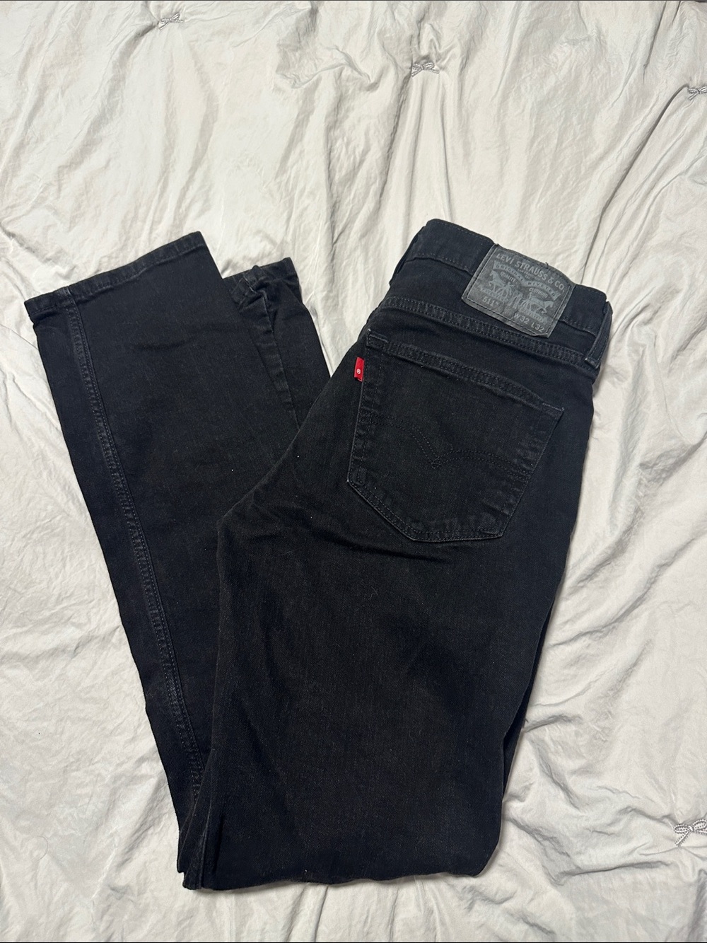 Levi's Men's Black Slim Straight Jeans 32x32